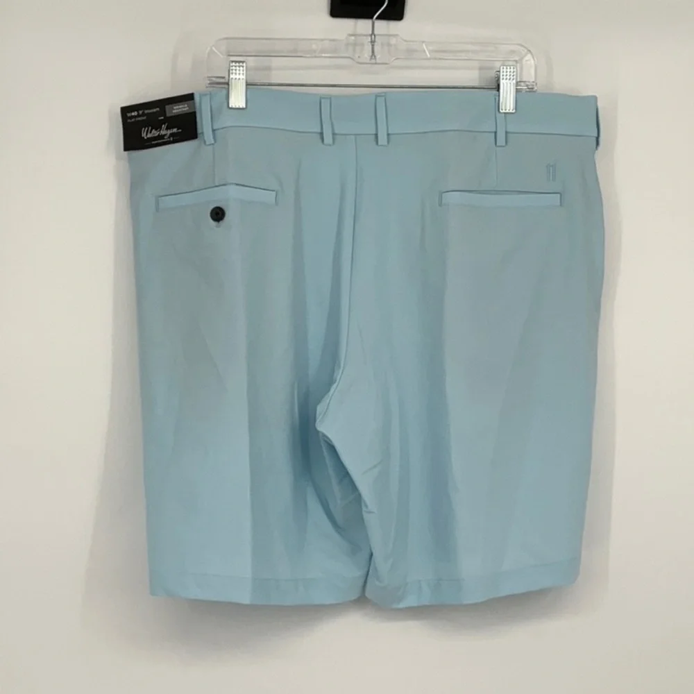 Walter Hagen Performance 11 Golf Shorts W40 9” Inseam Blue Wrinkle Resistant NWT